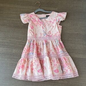 Floral Pink Kids Dress